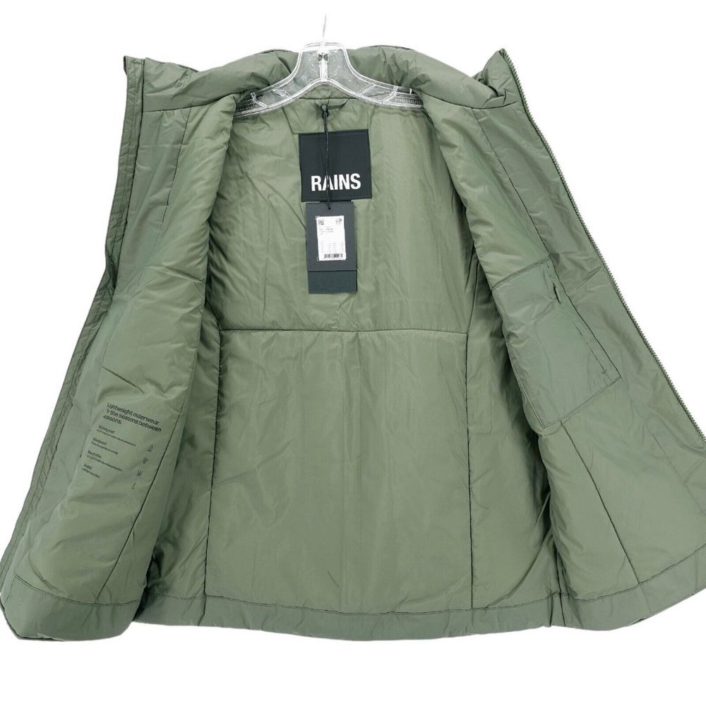 NWT RAINS Fuse Vest EVERGREEN Insulated Waterproof Windproof S M L - Picture 4 of 7